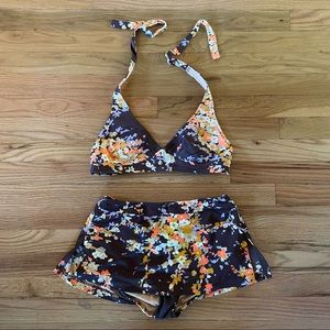 vintage 1960s floral bikini